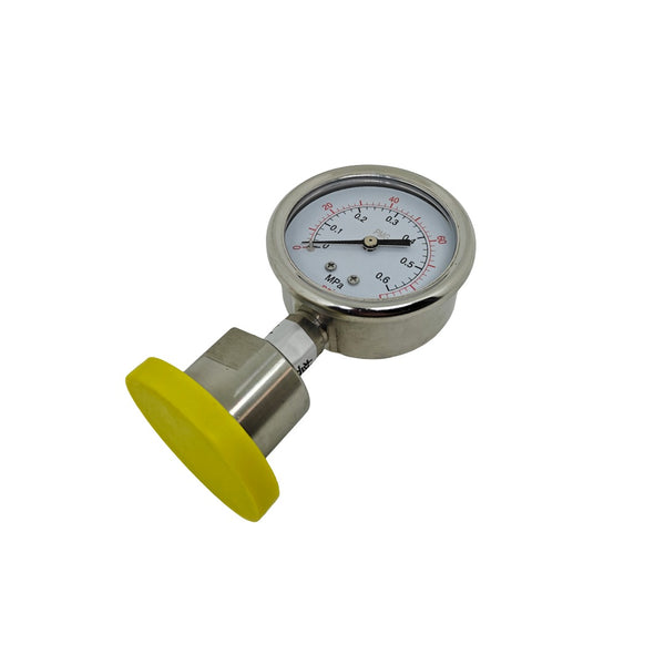 1.5" Tri Clamp suderinamas slėgio manometras